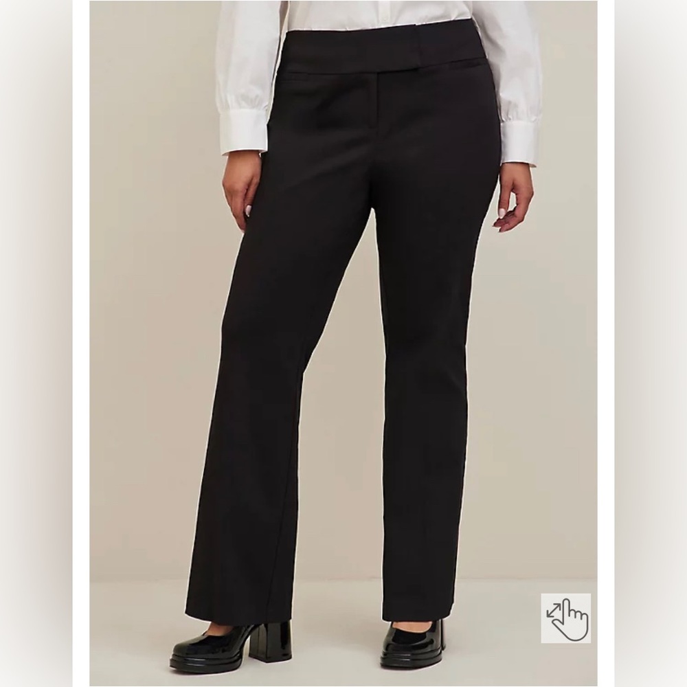 Trouser Relaxed Boot Millenial Stretch High-Rise Pant